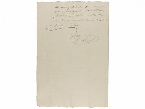 1873 ca. MANUSCRITO. (FILATELIA). CONJUNTO DE MANUSCRITOS Y 