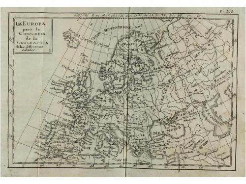 1784. LIBRO. (GUIA-MAPAS). PLUCHE:. CONCORDIA DE LA GEOGRAFI