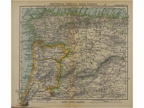 1920. LIBRO. (GUIAS-MAPAS). PERTHES, JUSTUS:. ATLAS PORTATIL