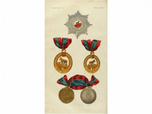 1848. LIBRO. (ORDENES DE CABALLERIA). HISTORIA TRAJES Y COND