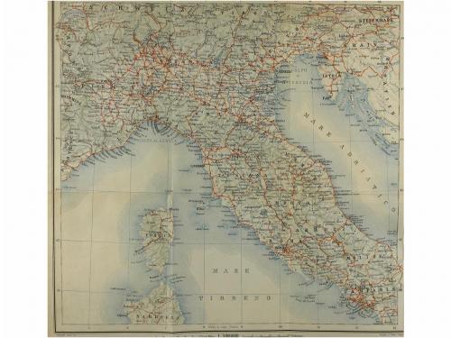 1909. LIBRO. (GUIA). ITALIE DES ALPES A NAPLES. Leipzig: Kar