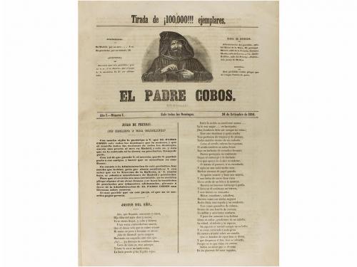 1855. REVISTA. EL PADRE COBOS, periodico de politica, litera
