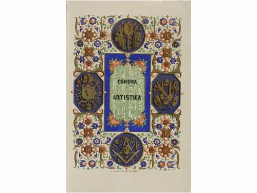 1848. LIBRO. (SOCIEDAD-LICEA). CORONA ARTISTICA DEL GRAN TEA