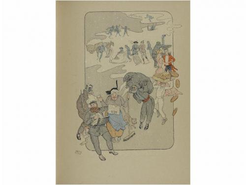 1895. LIBRO. (ALMANACH). LEBEGUE, LEON:. ALMANACH DU PARISIE
