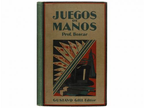 1931. LIBRO. (MAGIA). BOSCAR:. JUEGOS DE MANOS MANUAL PARA A
