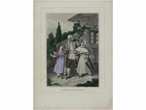 1880 ca. LIBRO. (ILUSTRACIONES). LES BONNES PETITES FILLES. 
