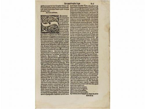 1512. LIBRO. (SERMONES). HIEREMIE, PIETRI:. SERMONES DE DECE
