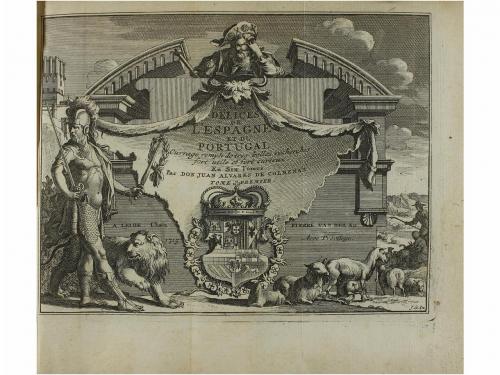 1715. LIBRO. (VIAJES-ESPAÑA-PORTUGAL). ALVAREZ DE COLMENAR, 