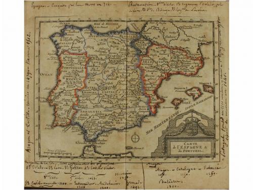 1715. LIBRO. (VIAJES-ESPAÑA-PORTUGAL). ALVAREZ DE COLMENAR, 