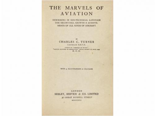 1918. LIBRO. (TELA ILUSTRADA - AVIACION). TURNER:. THE MARVE