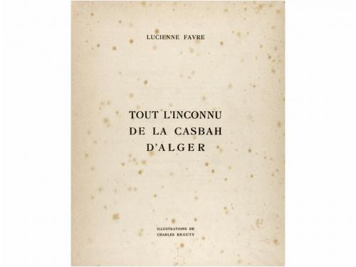 1933. LIBRO. (ALGERIA-GEOGRAFIA-ANTROPOLOGIA). FAURE, LUCIEN