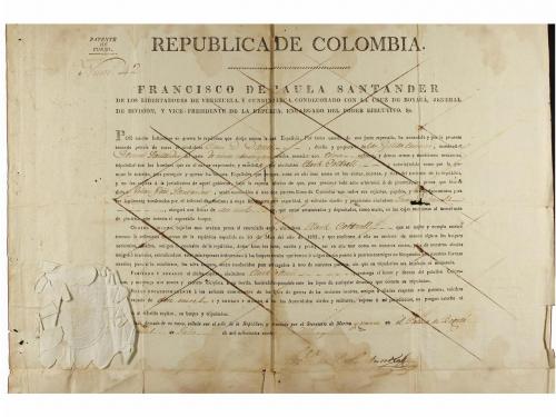 1819-1830. MANUSCRITO. (COLOMBIA). CONJUNTO DE 25 DOCUMENTOS