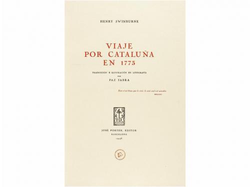 1946. LIBRO. (VIAJES-BIBLIOFILIA). SWINBURNE, H.:. VIAJE POR