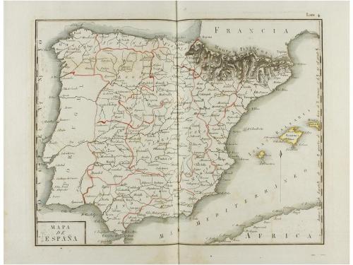 1816. LIBRO. (VIAJES-ESPAÑA). ITINERARIO DESCRIPTIVO DE LAS 