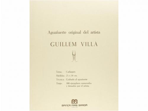 ca. 1950. GRABADO. (ARTE). 4 AGUAFUERTES ORIGINALES y 1 LITO