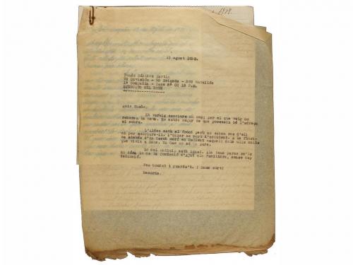1933-1940. MANUSCRITO. (GUERRA CIVIL). CONJUNTO DE DOCUMENTO