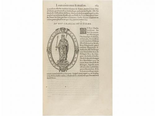 1580. LIBRO. (FRANCIA-HISTORIA). TILLET, JEAN DU:. RECUEIL D