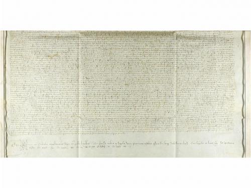 1421. MANUSCRITO. (BARCELONA). POSESION DADA POR SERENA, MUG