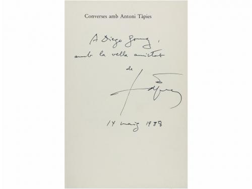 1988. LIBRO. (ARTE-AUTOGRAFO TAPIES). CATOIR, BARBRA:. CONVE