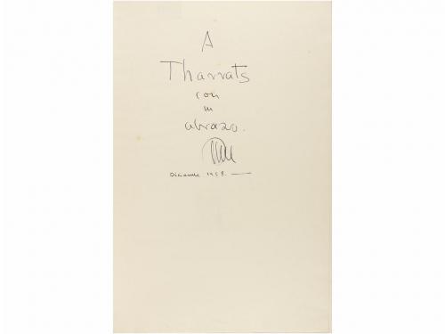 1958. LIBRO. (DEDICATORIA AUTOR). ARCE, MANUEL:. ANTOLOGIA P