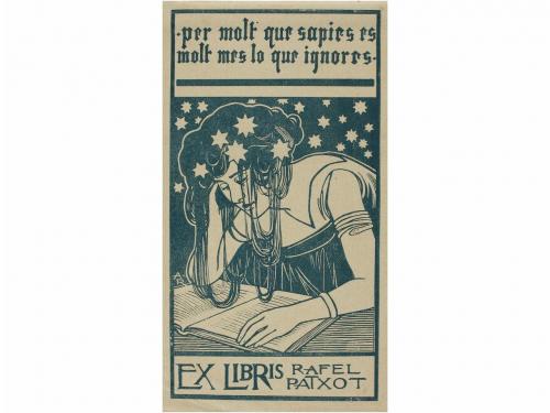 1910 ca. GRABADO. (EX-LIBRIS). LIPMANN; D'IVORI; ORDUÑA; JUL