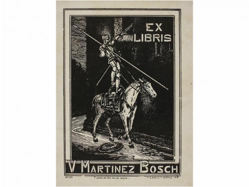 1920 ca. GRABADO. (EX-LIBRIS). CASALS Y VERNIS; TRIADO; RENA