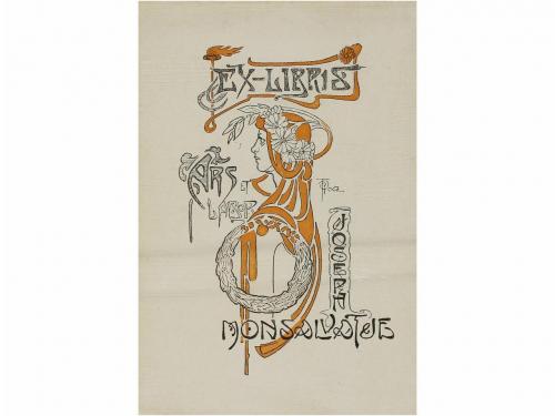1910 ca. GRABADO. (EX-LIBRIS). RENART; TRIADO; APEL.LES MEST