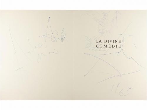 1965. ORIGINAL ARTÍSTICO. DALI, SALVADOR:. DEDICATORIA CON D