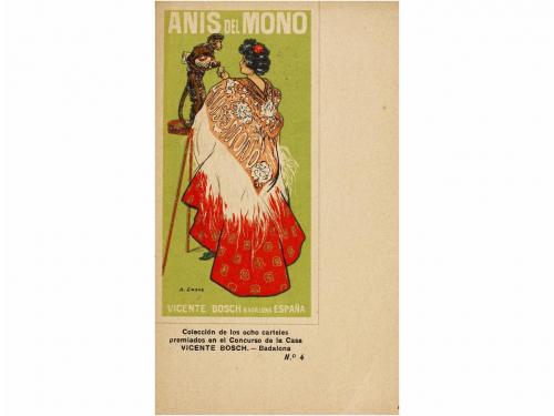 1900. POSTALES. ANÍS DE MONO. Colección Anís del Mono, compl