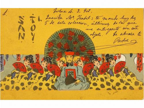 1900 ca. POSTALES. KIRCHNER:. SANTOY. Serie de 6 cartas post