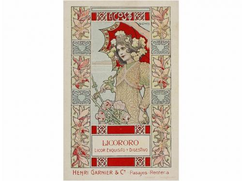 1900 ca. POSTALES. CAMPS, GASPAR:. Conjunto de 9 postales pu