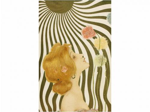 1900 ca. POSTALES. KIRCHNER:. SERIE DE SEIS TARJETAS, EXCELE