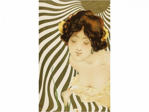 1900 ca. POSTALES. KIRCHNER:. SERIE DE SEIS TARJETAS, EXCELE