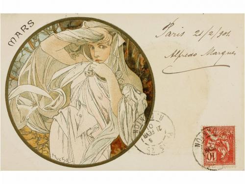 1900 ca. POSTALES. MUCHA:. TARJETAS POSTALES. MUCHA, A. LES 
