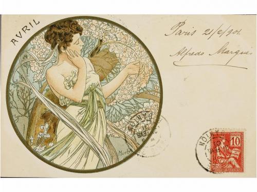 1900 ca. POSTALES. MUCHA:. TARJETAS POSTALES. MUCHA, A. LES 