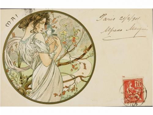 1900 ca. POSTALES. MUCHA:. TARJETAS POSTALES. MUCHA, A. LES 