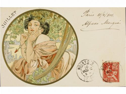 1900 ca. POSTALES. MUCHA:. TARJETAS POSTALES. MUCHA, A. LES 