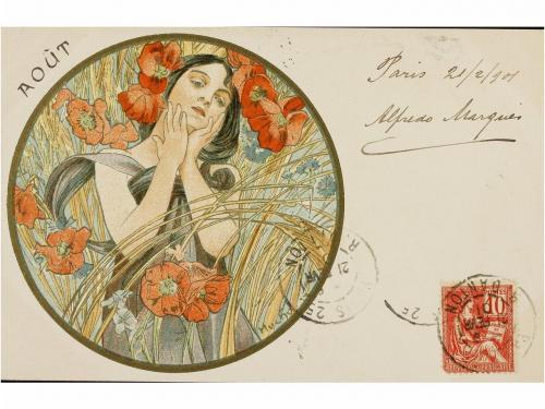 1900 ca. POSTALES. MUCHA:. TARJETAS POSTALES. MUCHA, A. LES 