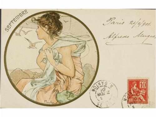 1900 ca. POSTALES. MUCHA:. TARJETAS POSTALES. MUCHA, A. LES 