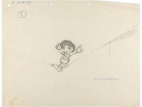 1945. ORIGINAL ARTÍSTICO. ARTURO MORENO: GARBANCITO DE LA MA