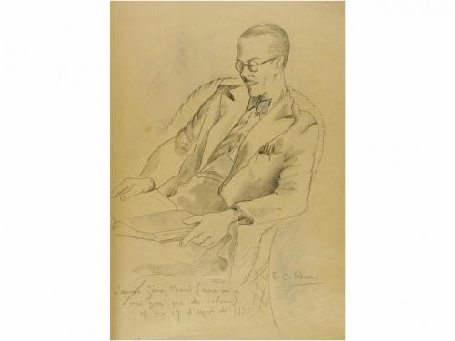 1920-1945. ORIGINAL ARTÍSTICO. (LIBRO DE AUTOGRAFOS). PENAGO