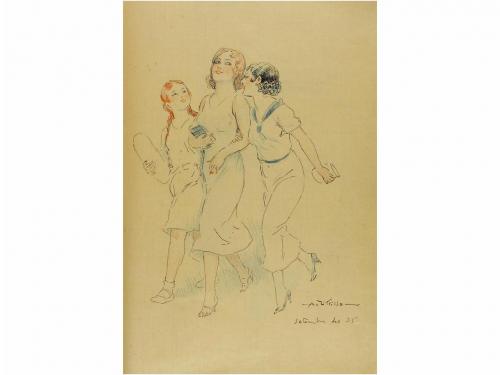 1920-1945. ORIGINAL ARTÍSTICO. (LIBRO DE AUTOGRAFOS). PENAGO
