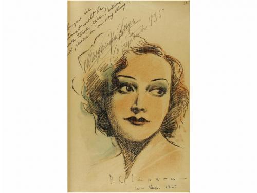 1920-1945. ORIGINAL ARTÍSTICO. (LIBRO DE AUTOGRAFOS). PENAGO