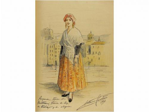 1920-1945. ORIGINAL ARTÍSTICO. (LIBRO DE AUTOGRAFOS). PENAGO