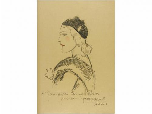 1920-1945. ORIGINAL ARTÍSTICO. (LIBRO DE AUTOGRAFOS). PENAGO