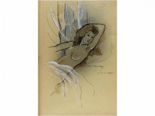 1920-1945. ORIGINAL ARTÍSTICO. (LIBRO DE AUTOGRAFOS). PENAGO