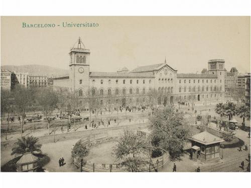 1910 ca. POSTALES. CONJUNTO DE 16 POSTLES DE BARCELONA TITUL