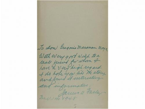 1948. LIBRO. (DEDICATORIA-AMERICA). FARLEY, JAMES A.:. THE F