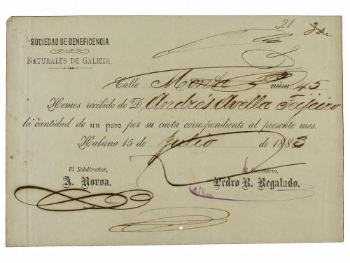 1883. FOLLETO. (CUBA). SOCIEDAD DE BENEFICIENCIA NATURALES D