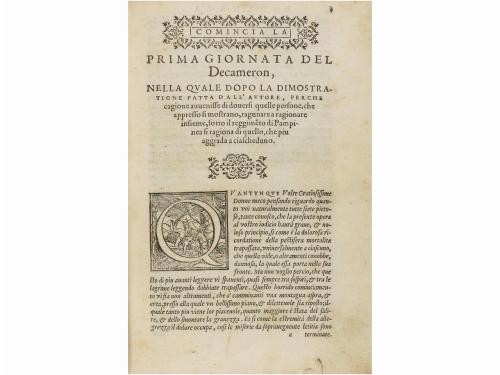 1573. LIBRO. (LITERATURA ITALIANA). BOCCACCI, GIOVANNI:. IL 